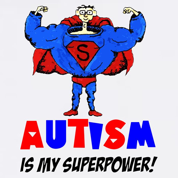 Autism Is My Super Power Women's Knotted Racerback Tank