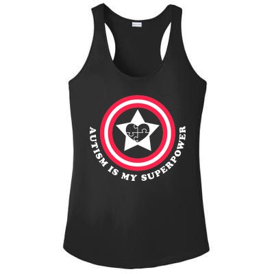 Autism Is My SuperPower Ladies PosiCharge Competitor Racerback Tank