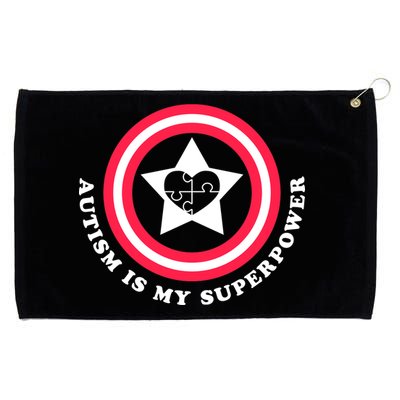 Autism Is My SuperPower Grommeted Golf Towel