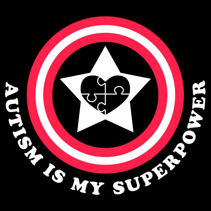 Autism Is My SuperPower Cropped Pullover Crew