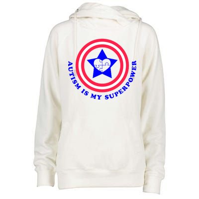 Autism Is My SuperPower Womens Funnel Neck Pullover Hood