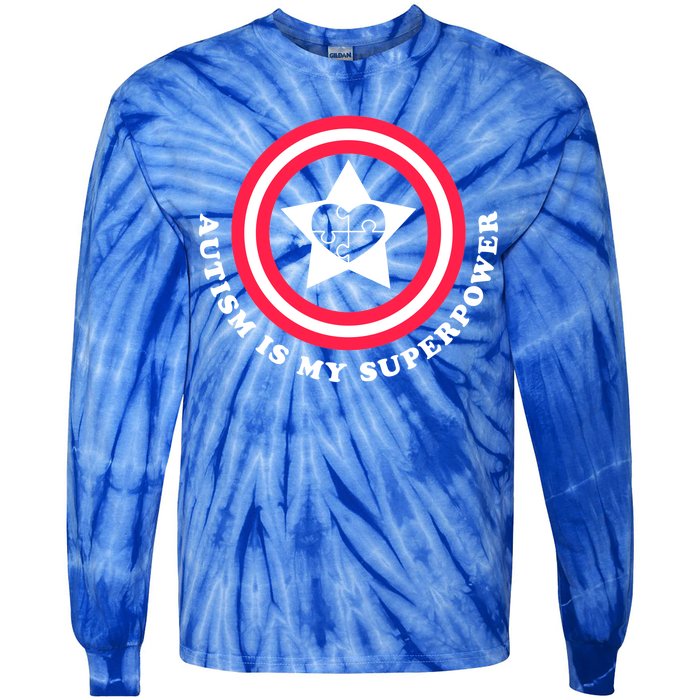 Autism Is My SuperPower Tie-Dye Long Sleeve Shirt