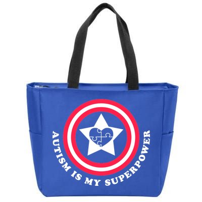 Autism Is My SuperPower Zip Tote Bag