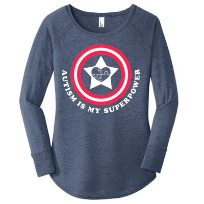 Autism Is My SuperPower Women's Perfect Tri Tunic Long Sleeve Shirt