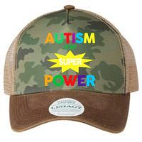 Autism Is My SuperPower Hero Legacy Tie Dye Trucker Hat