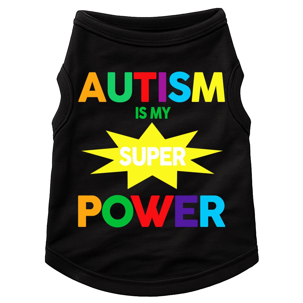 Autism Is My SuperPower Hero Doggie Tank