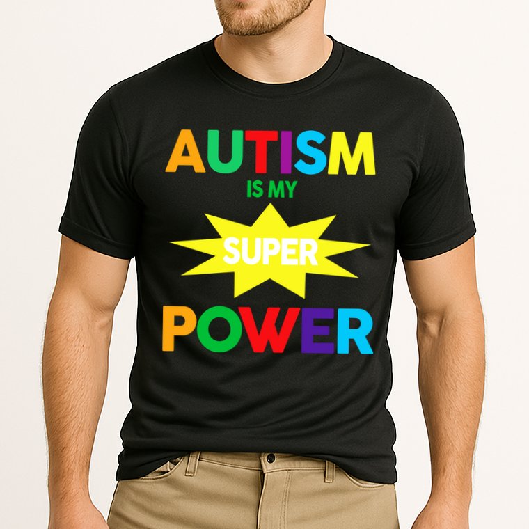 Autism Is My SuperPower Hero Performance Shirt