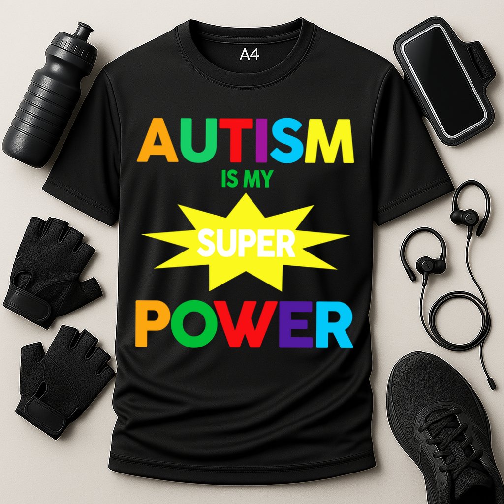 Autism Is My SuperPower Hero Performance Shirt