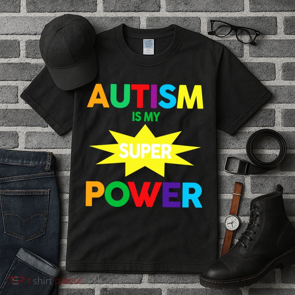 Autism Is My SuperPower Hero Tall T-Shirt