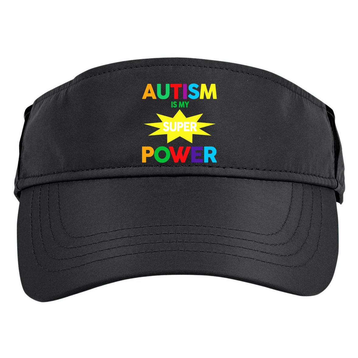 Autism Is My SuperPower Hero Adult Drive Performance Visor