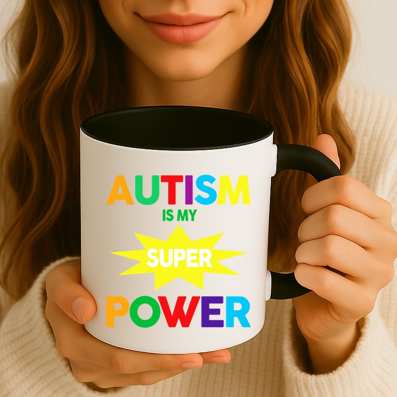 Autism Is My SuperPower Hero Mug