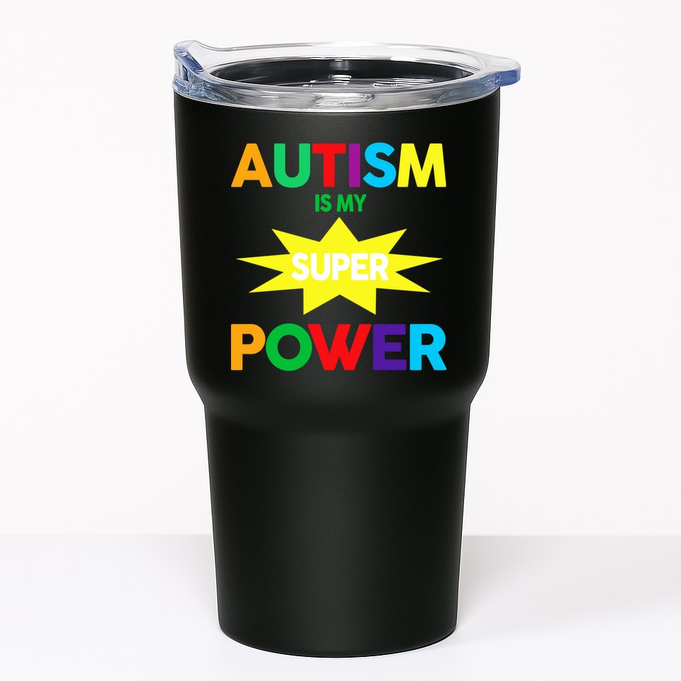 Autism Is My SuperPower Hero Tumbler