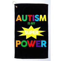 Autism Is My SuperPower Hero Golf Towel