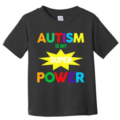 Autism Is My SuperPower Hero Toddler T-Shirt