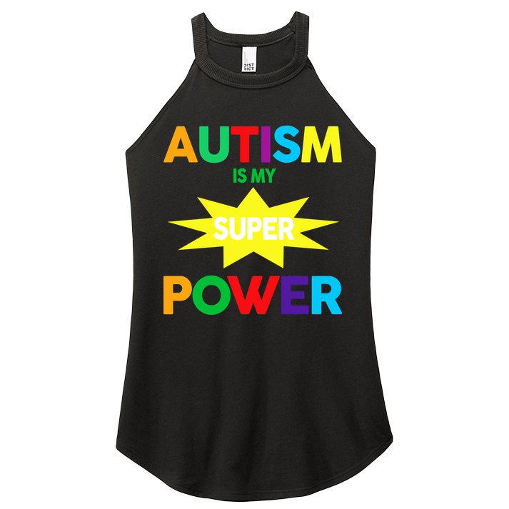 Autism Is My SuperPower Hero Women's Perfect Tri Rocker Tank