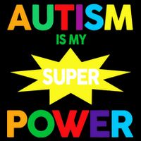 Autism Is My SuperPower Hero Women's V-Neck T-Shirt
