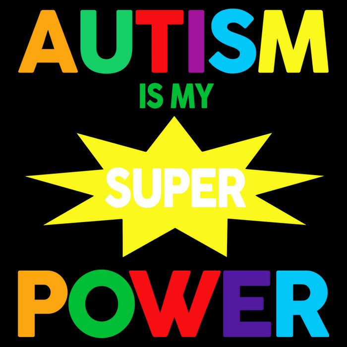 Autism Is My SuperPower Hero Women's V-Neck T-Shirt
