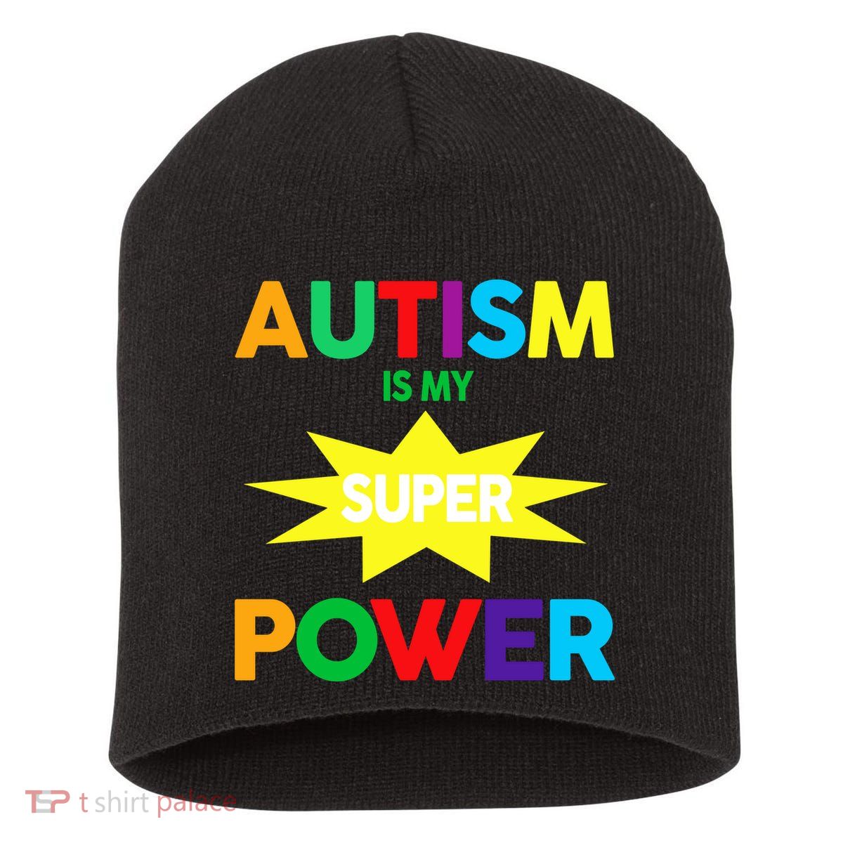 Autism Is My SuperPower Hero Short Acrylic Beanie