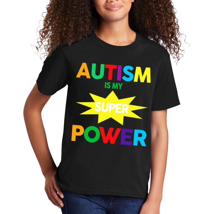 Autism Is My SuperPower Hero Kids T-Shirt