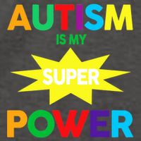 Autism Is My SuperPower Hero Vector Backpack
