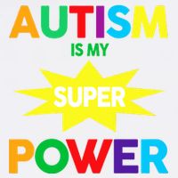 Autism Is My SuperPower Hero Garment-Dyed Sweatshirt