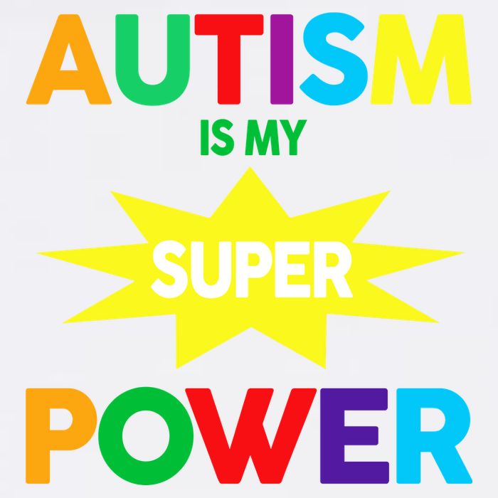 Autism Is My SuperPower Hero Garment-Dyed Sweatshirt