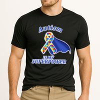 Autism Is My Superpower Super Hero Cape Cooling Performance Crew T-Shirt