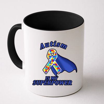 Autism Is My Superpower Super Hero Cape Mug