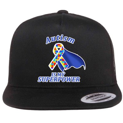 Autism Is My Superpower Super Hero Cape Flatbill Hat