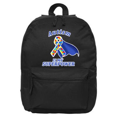 Autism Is My Superpower Super Hero Cape 16 in Basic Backpack