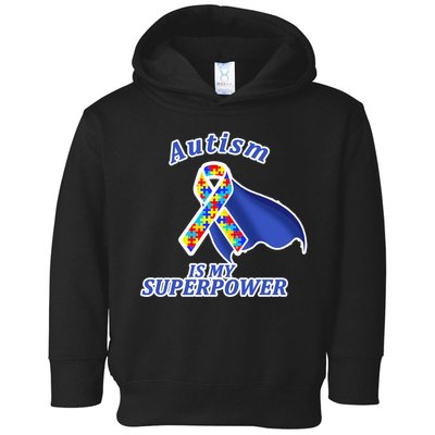 Autism Is My Superpower Super Hero Cape Toddler Hoodie