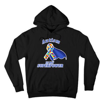 Autism Is My Superpower Super Hero Cape Tall Hoodie