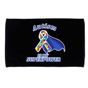 Autism Is My Superpower Super Hero Cape Microfiber Hand Towel