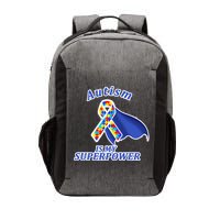 Autism Is My Superpower Super Hero Cape Vector Backpack
