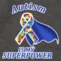 Autism Is My Superpower Super Hero Cape Vector Backpack