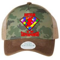 Autism Is My Superpower Superheo Legacy Tie Dye Trucker Hat