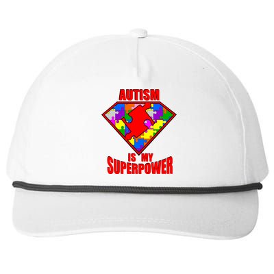 Autism Is My Superpower Superheo Snapback Five-Panel Rope Hat