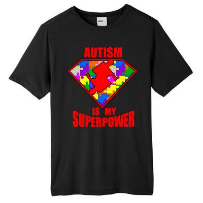 Autism Is My Superpower Superheo Tall Fusion ChromaSoft Performance T-Shirt