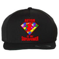 Autism Is My Superpower Superheo Wool Snapback Cap