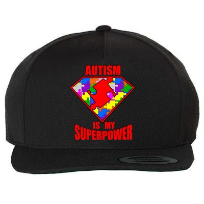 Autism Is My Superpower Superheo Wool Snapback Cap