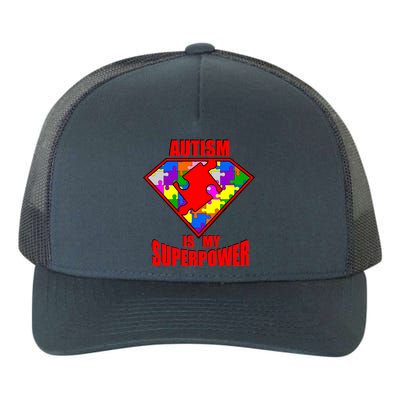 Autism Is My Superpower Superheo Yupoong Adult 5-Panel Trucker Hat