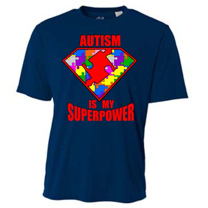 Autism Is My Superpower Superheo Cooling Performance Crew T-Shirt