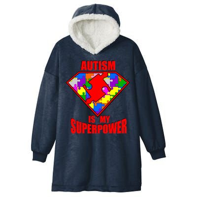 Autism Is My Superpower Superheo Hooded Wearable Blanket