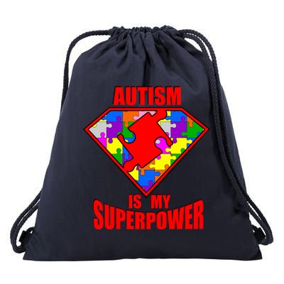 Autism Is My Superpower Superheo Drawstring Bag