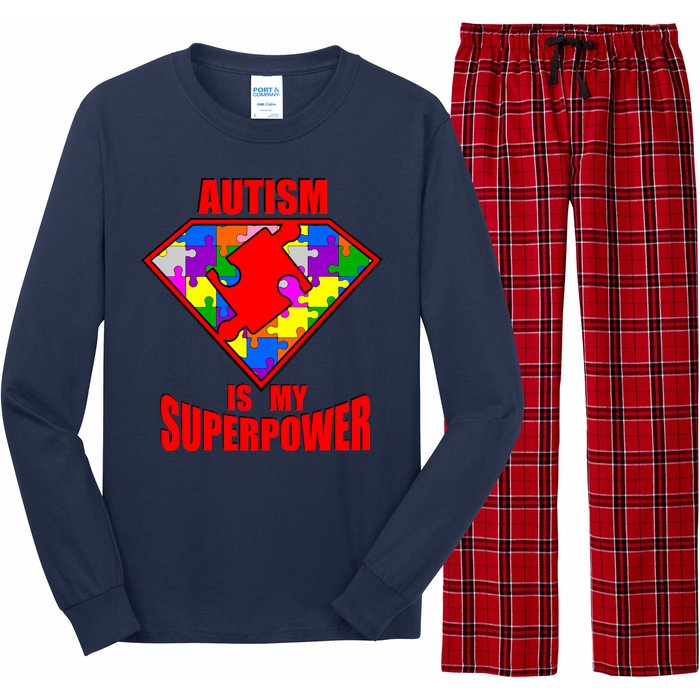 Autism Is My Superpower Superheo Long Sleeve Pajama Set