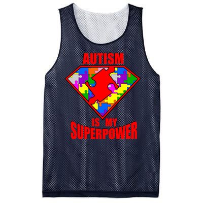 Autism Is My Superpower Superheo Mesh Reversible Basketball Jersey Tank