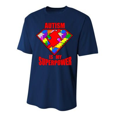 Autism Is My Superpower Superheo Performance Sprint T-Shirt