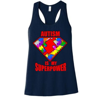 Autism Is My Superpower Superheo Womens Tank Top