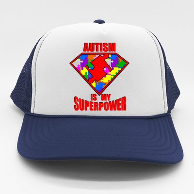 Autism Is My Superpower Superheo Trucker Hat