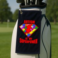 Autism Is My Superpower Superheo Golf Towel